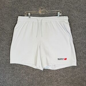 New Balance Shorts Mens XL Light Blue Core Sweat Shorts‎ Stretch Athleisure NEW